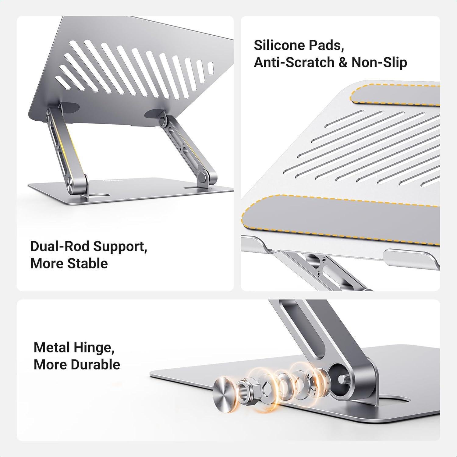 Підставка для ноутбука Ugreen 11-17.3" алюмінієва Сріблястий (45416) - фото 5 Підставка для ноутбука Ugreen 11-17.3" алюмінієва Сріблястий (45416) - фото 5