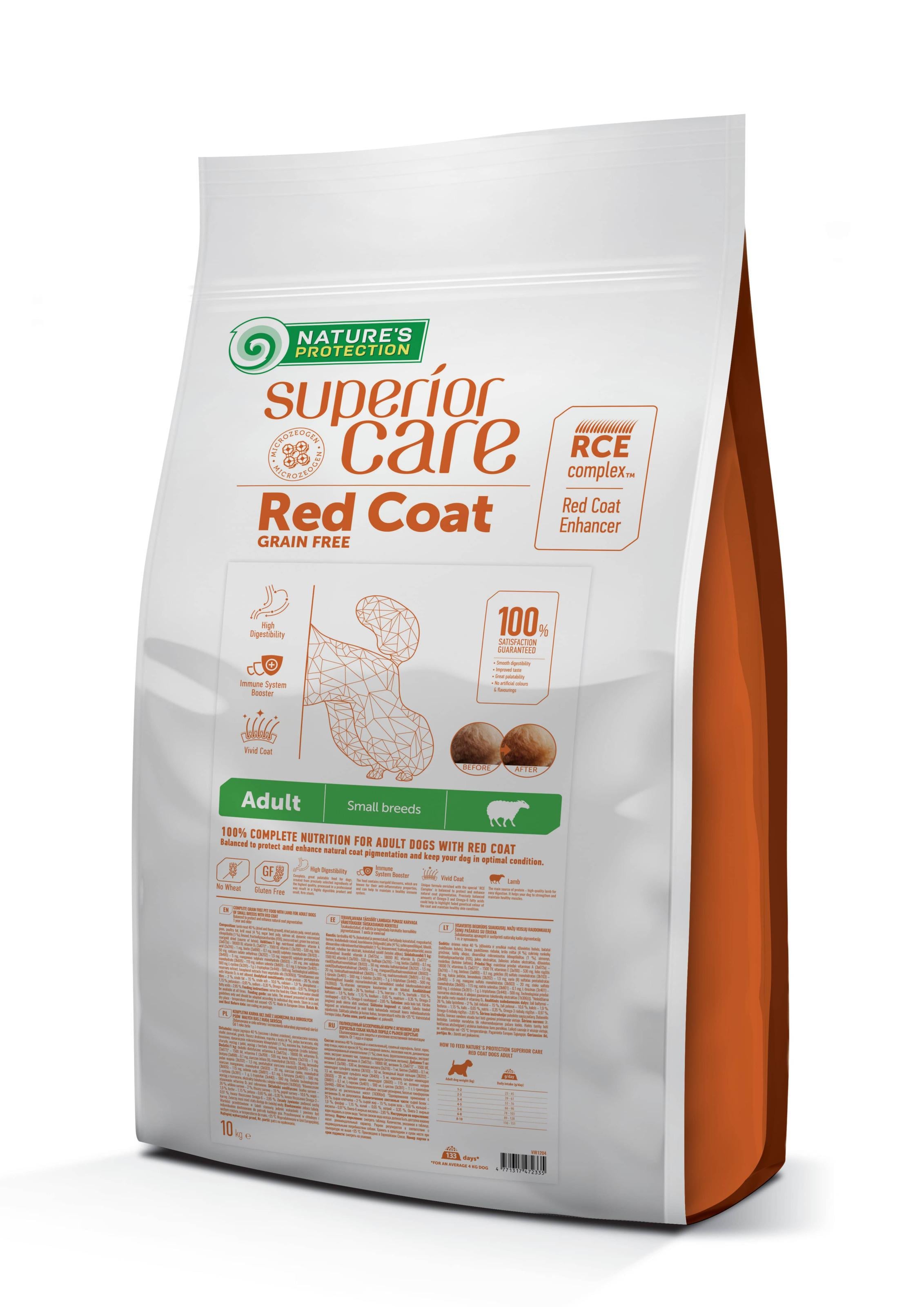 Корм сухий для собак малих порід Superior Care Red Coat 10 кг