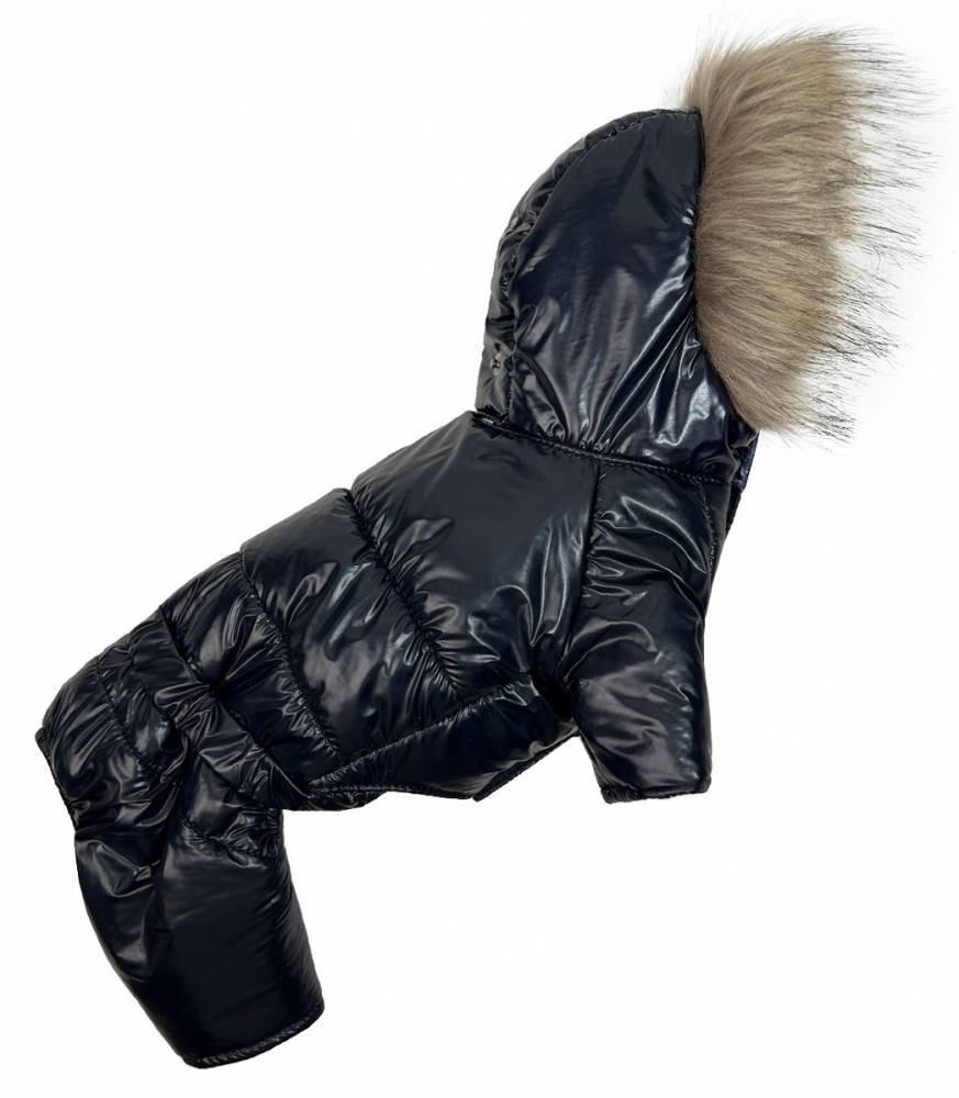 Комбинезон для собак зимний A-73 лакированный р. 8 Синий (70579911)