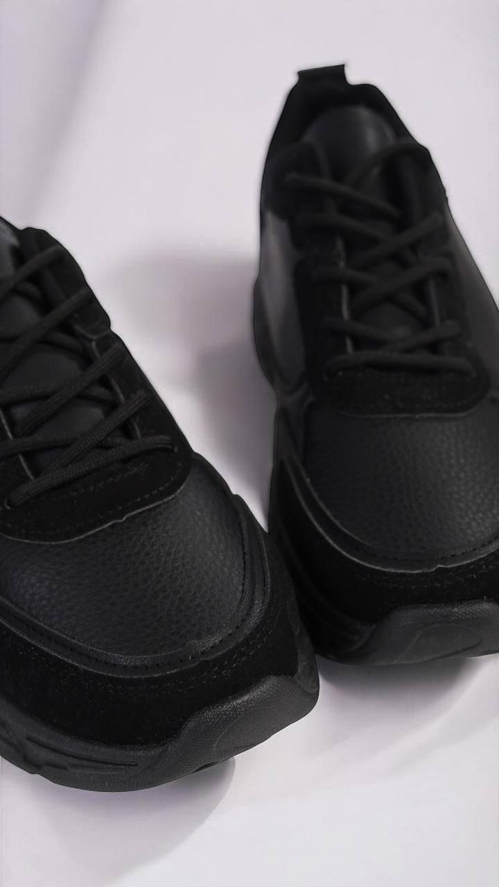 Кроссовки женские из комбинированной кожи р. 39 Черный (100376584-39) - фото 2 Кроссовки женские из комбинированной кожи р. 39 Черный (100376584-39) - фото 2