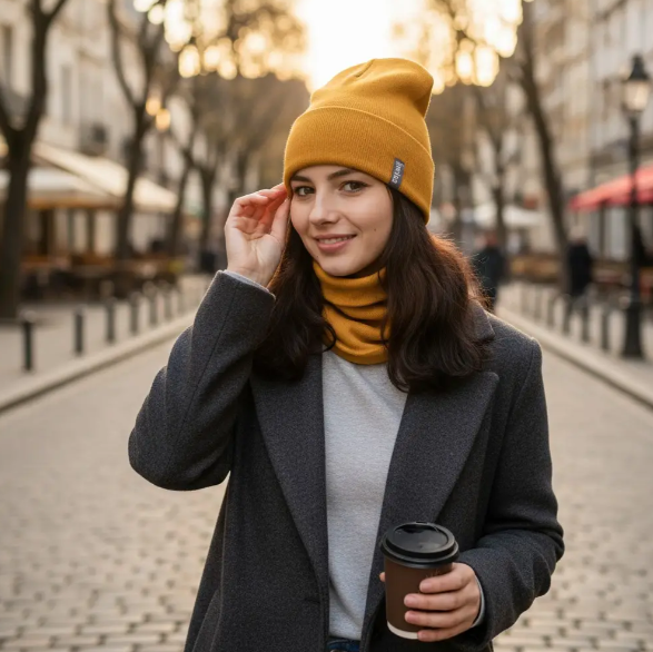 Комплект шапка с отворотом/снуд One size на флисе (29548858) - фото 6 Комплект шапка с отворотом/снуд One size на флисе (29548858) - фото 6