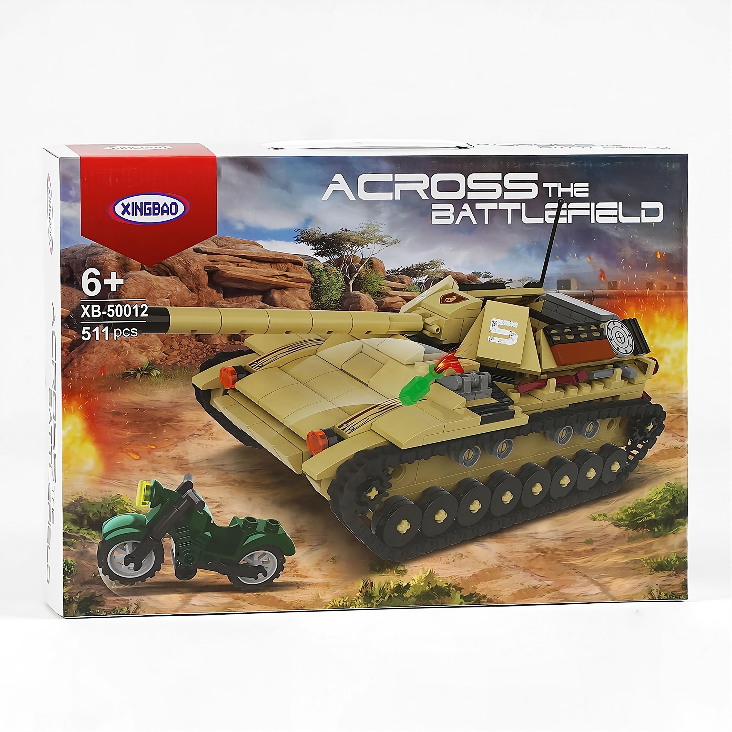 Конструктор детский Across the Battlefield Танк с движущейся башней 511 эл. (ХВ 50012 (12)) Конструктор детский Across the Battlefield Танк с движущейся башней 511 эл. (ХВ 50012 (12))