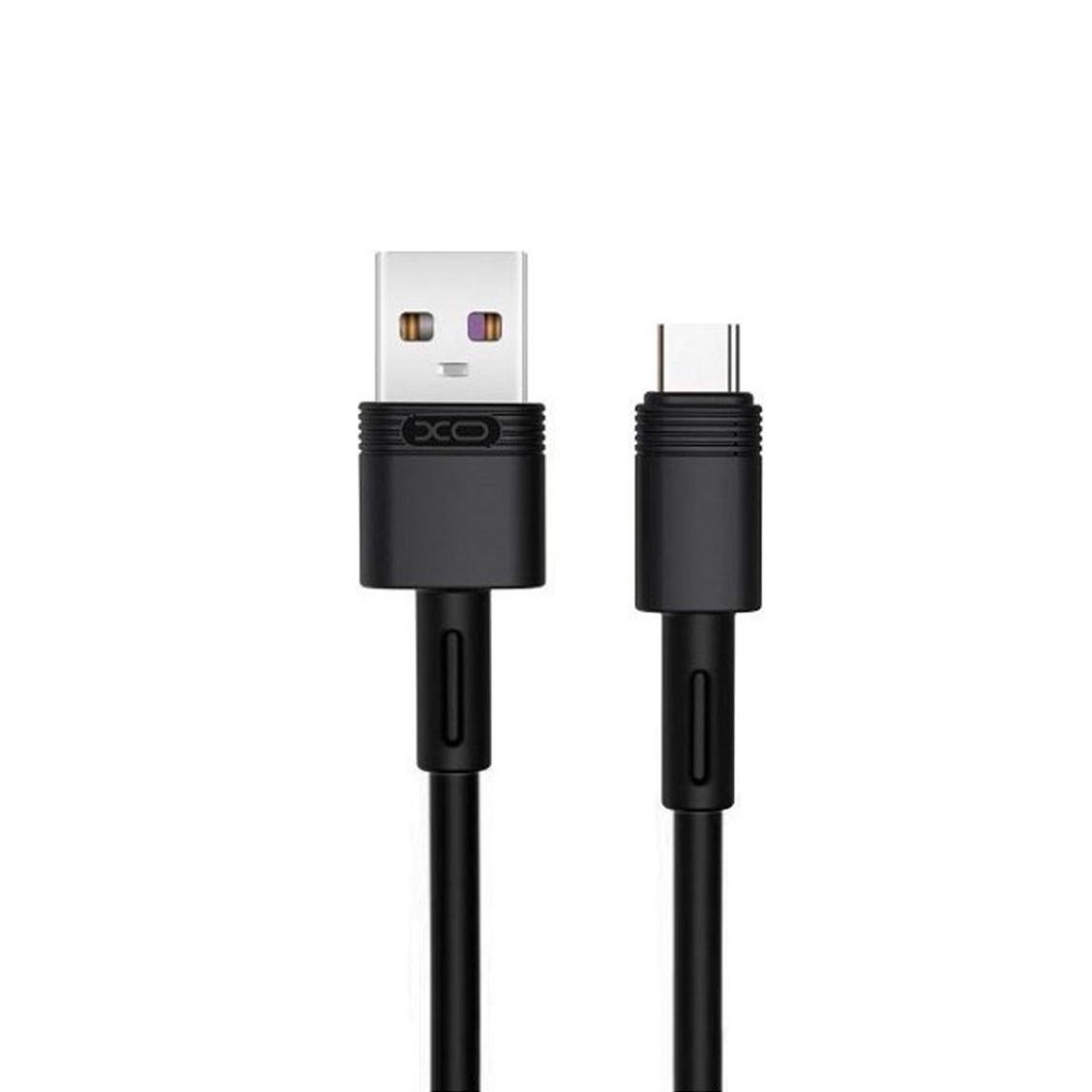 Кабель USB XO NB-Q166 USB Type-C 5A 1 м Черный - фото 1