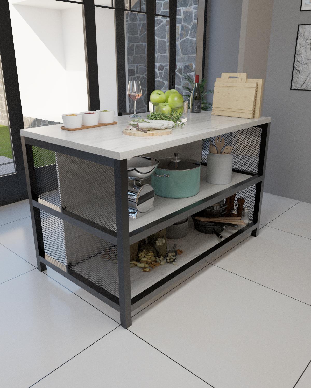 Остров кухонный EcoLoft Саверно DSP-1393-2 в стиле лофт (32199535)