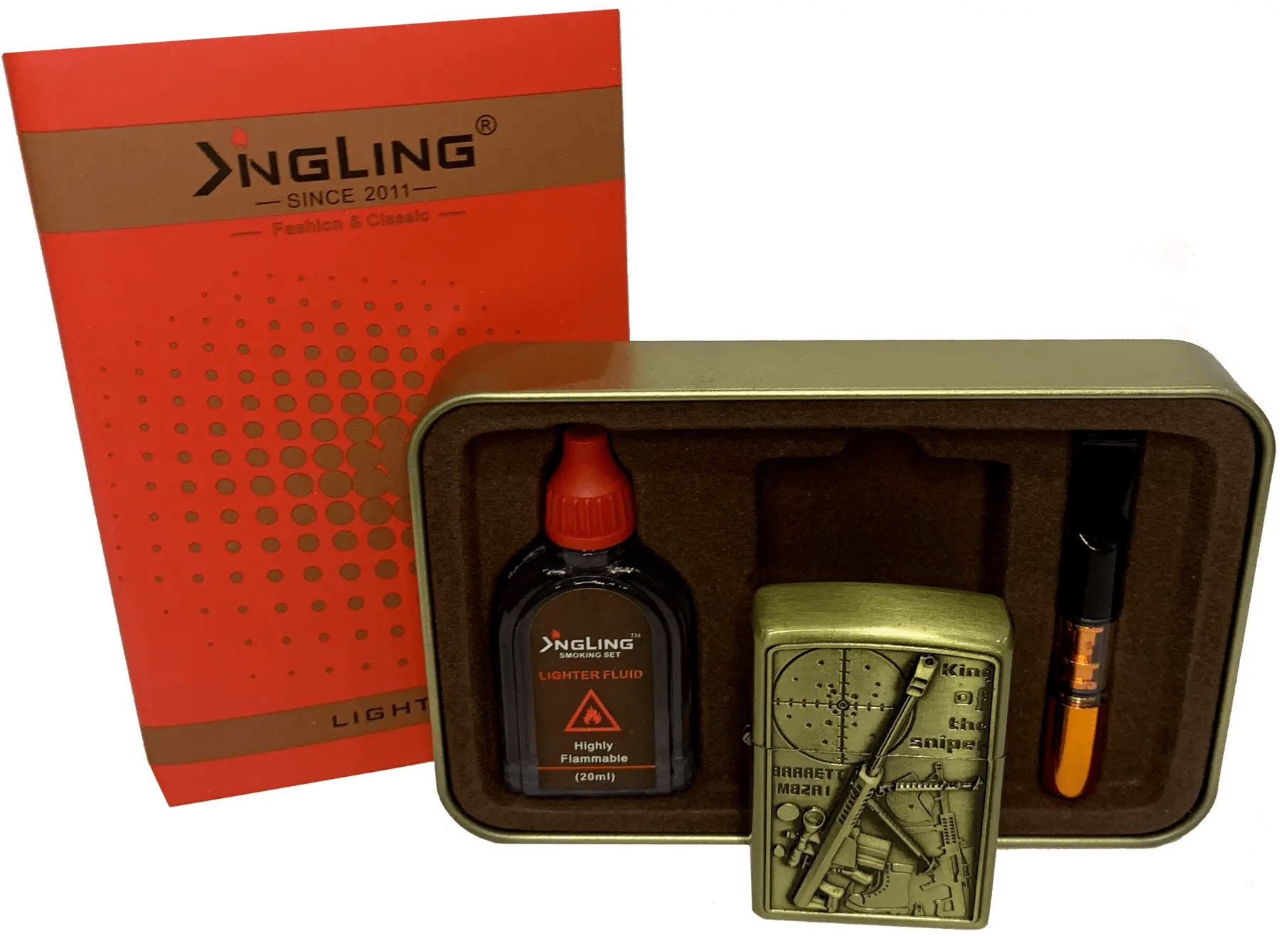 Зажигалка Винтовка King of The Sniper бензиновая 3в1