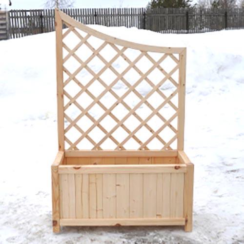 Кашпо со шпалерой из дерева Деохан Бланже (КШР-001701)