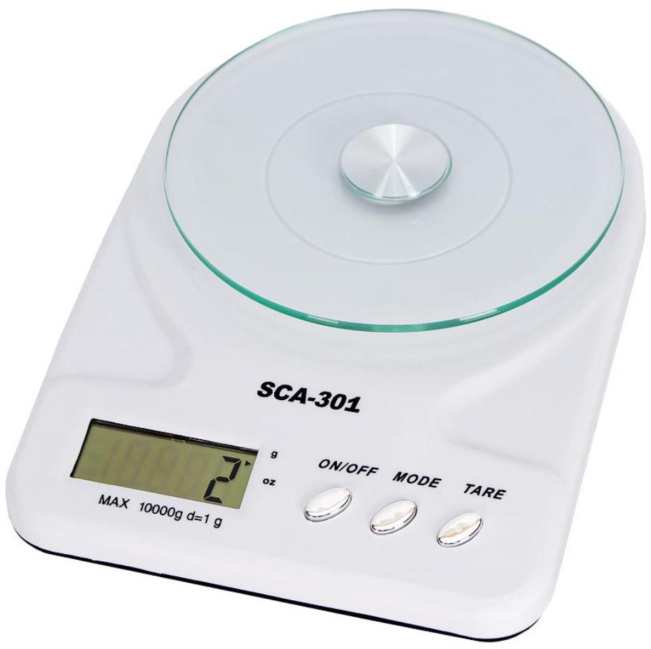 Весы кухонные SCA-301 7 кг 1 г White (000002370W) Весы кухонные SCA-301 7 кг 1 г White (000002370W)