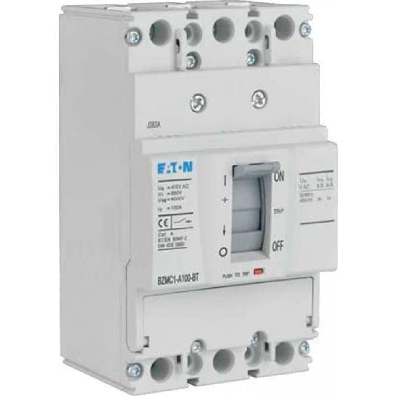 Автоматический выключатель силовой Eaton Moeller 100A 25kA 3 полюса BZMB1-A100-BT (19673) Автоматический выключатель силовой Eaton Moeller 100A 25kA 3 полюса BZMB1-A100-BT (19673)