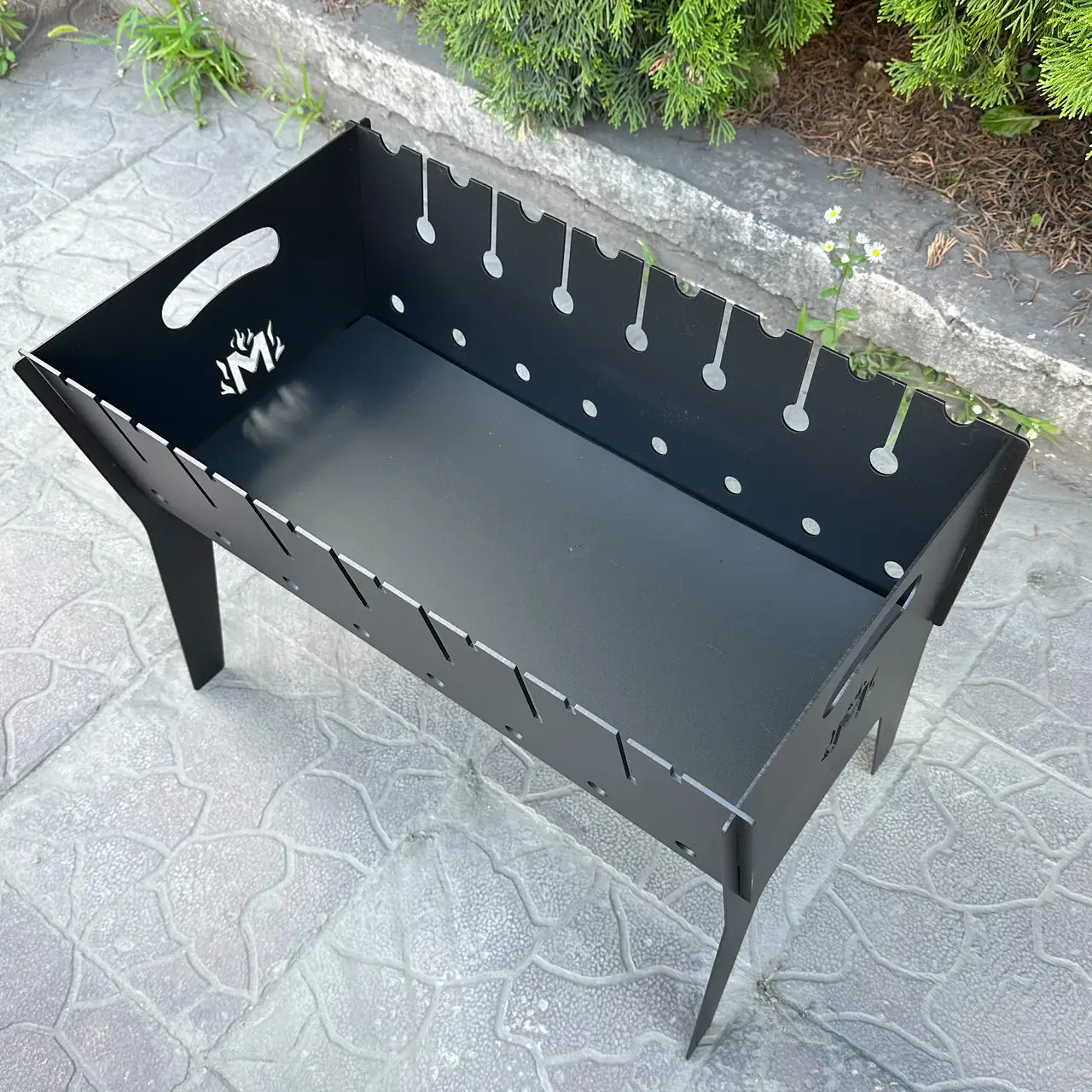 Мангал похідний дворівневий розкладний на 8 шампурів 3 мм (14-17-МR8-3) - фото 4 Мангал похідний дворівневий розкладний на 8 шампурів 3 мм (14-17-МR8-3) - фото 4