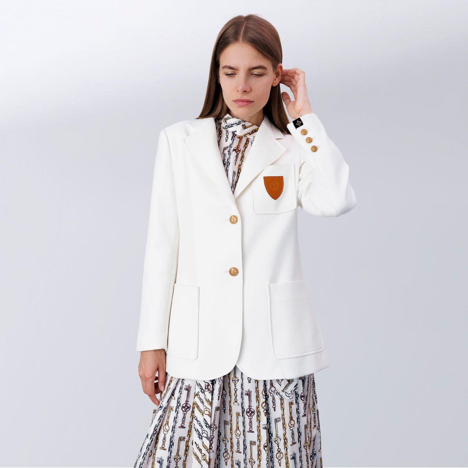 Жакет жіночий повсякденний Louis Vuitton М Білий (2797308150)