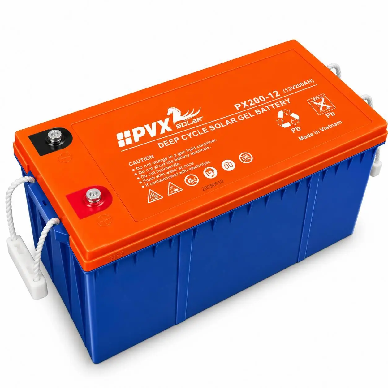 Акумулятор гелевий для сонячних панелей PYX Solar PX200-12 Deep Cycle AGM GE 12 В 200 Аг (M1305)