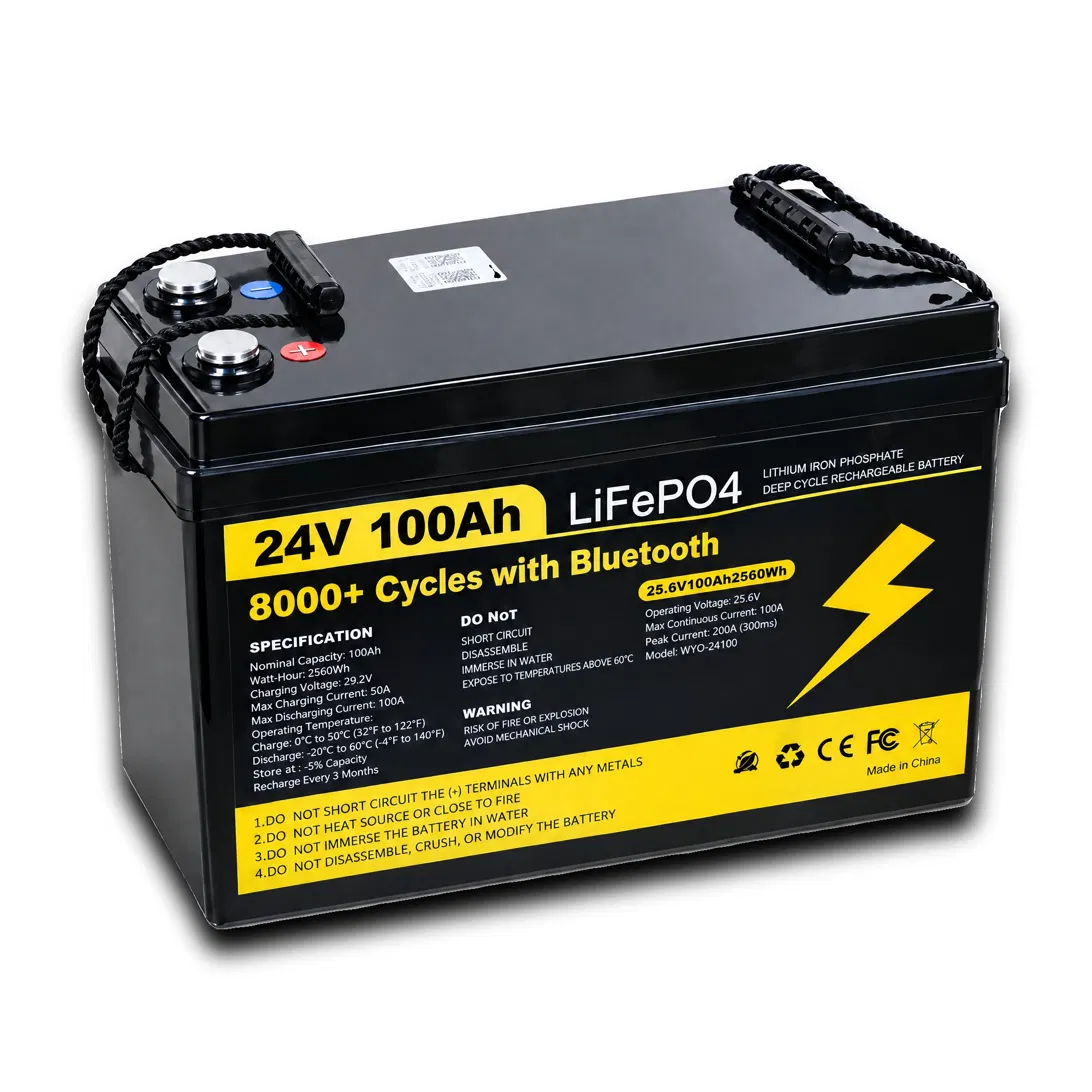 Аккумулятор LiFePO4 Bluetooth 25,6V 100 Ah 2560 Wh (3228552742)