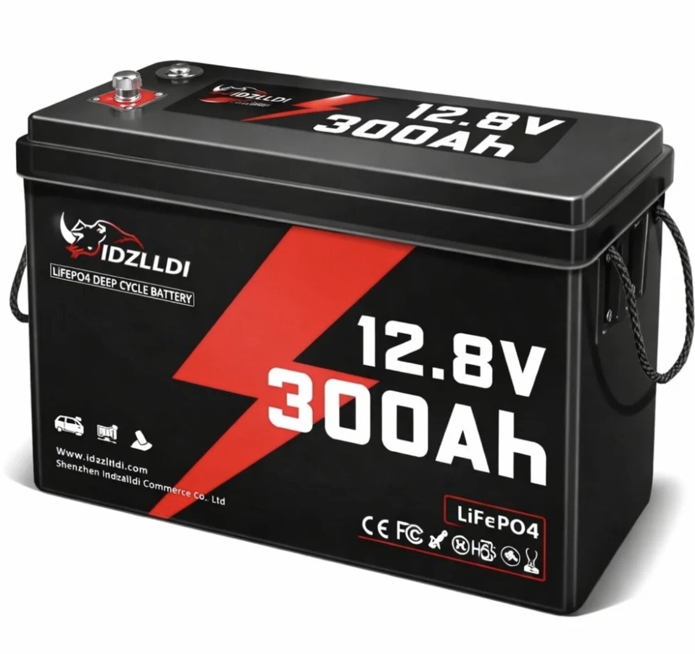 Акумулятор LiFePO4 IDZLLDI 12,8 В 300 Ah IP65 (210211) Акумулятор LiFePO4 IDZLLDI 12,8 В 300 Ah IP65 (210211)