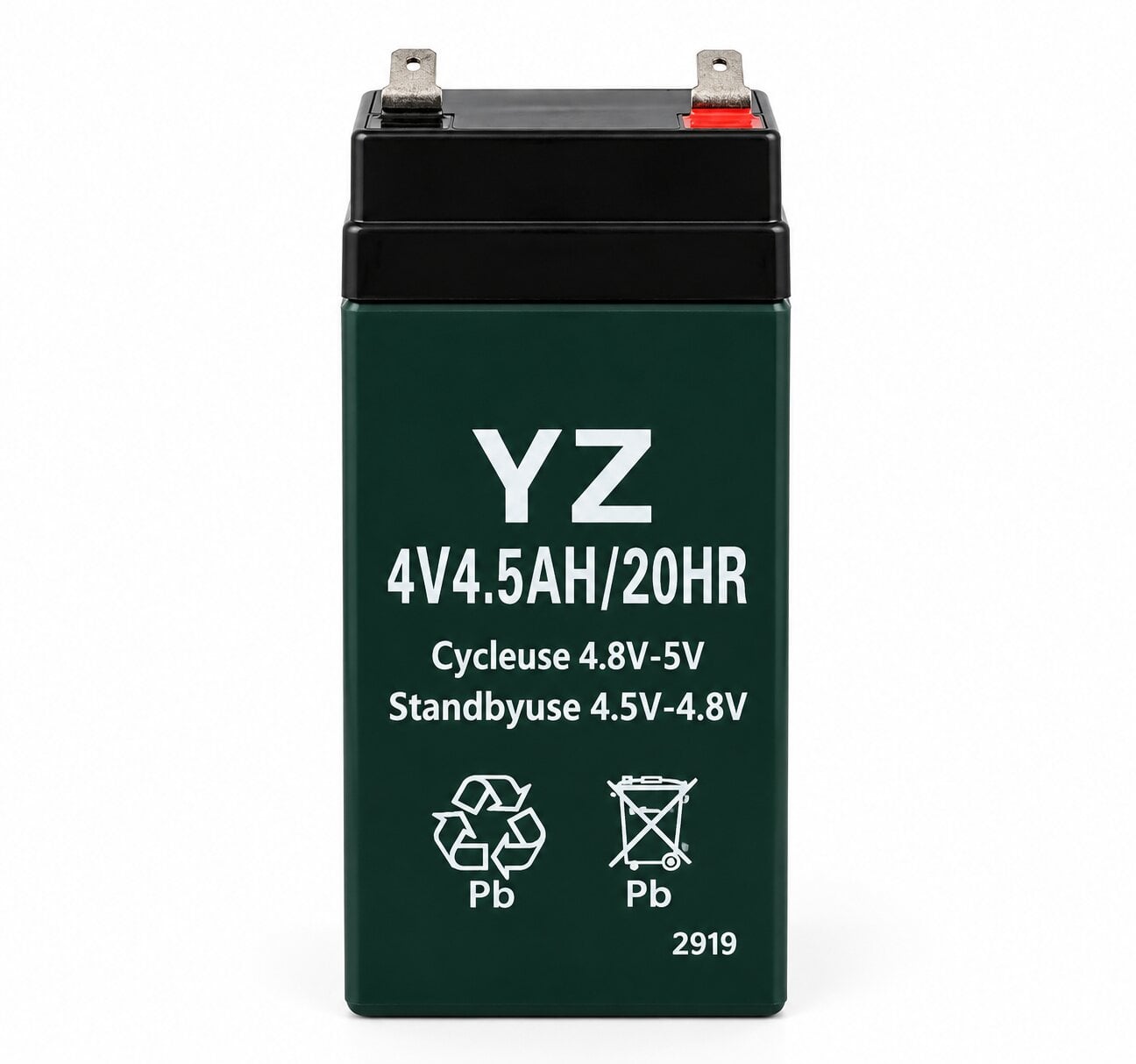Батарея аккумуляторная 4 В 4.5 А/час 18 Вт/час перезаряжаемая для фонарей аварийного освещения и совместного электрооборудования Батарея аккумуляторная 4 В 4.5 А/час 18 Вт/час перезаряжаемая для фонарей аварийного освещения и совместного электрооборудования