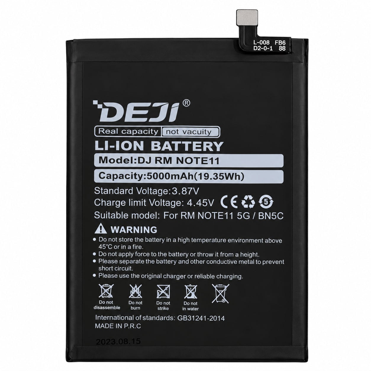 Аккумуляторная батарея Deji для Xiaomi BN5D/Redmi Note 11/Note 11S/Poco M4 Pro 5000 mAh (000568670)