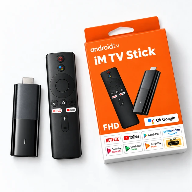 Приставка для телевизора Android 14 ОЗУ 2 ГБ/ПЗУ 16 ГБ/Wi-Fi 2.4/5 ГГц HDMI-стык Черный (38807986)