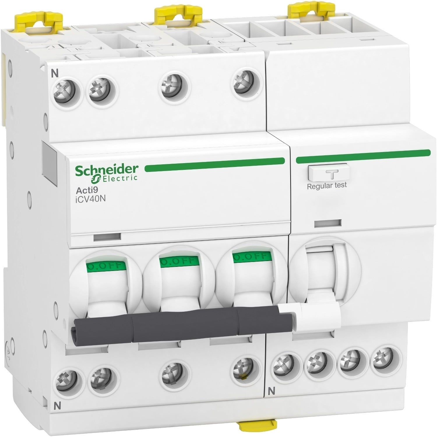 Автоматичний вимикач диференційного струму Schneider Electric iCV40 25A C 3P+N 6 kA 30 mA AC (A9DE3725)