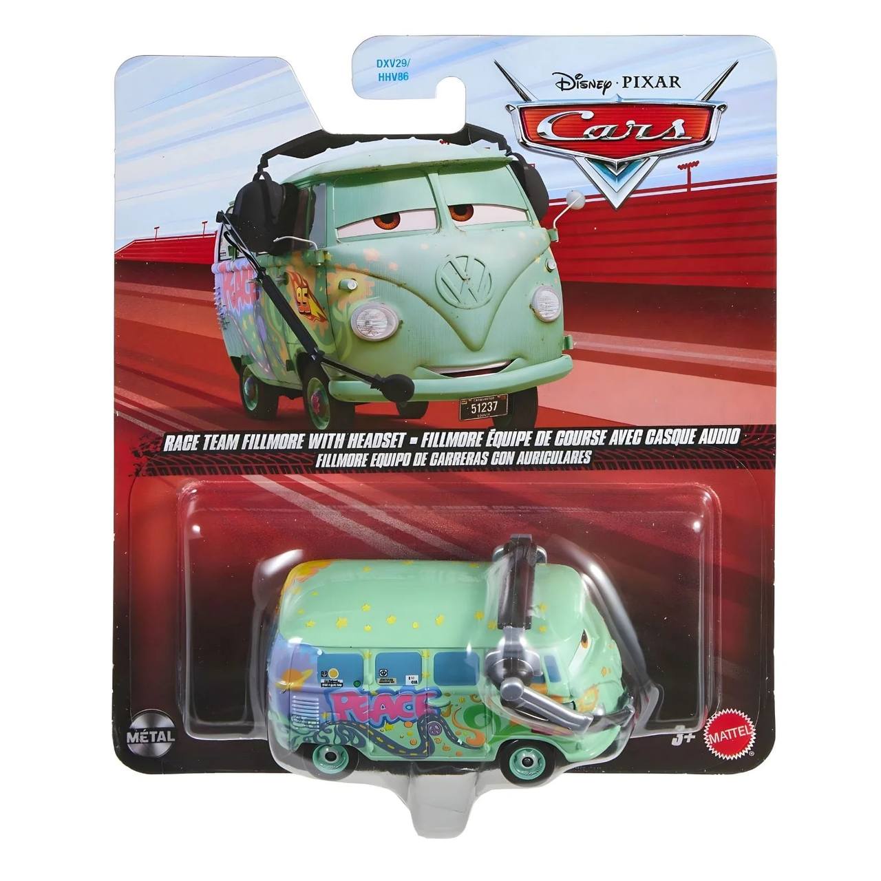 Іграшкова машинка Тачки Cars Fillmore Філмор з гарнітурою Mattel Disney Pixar