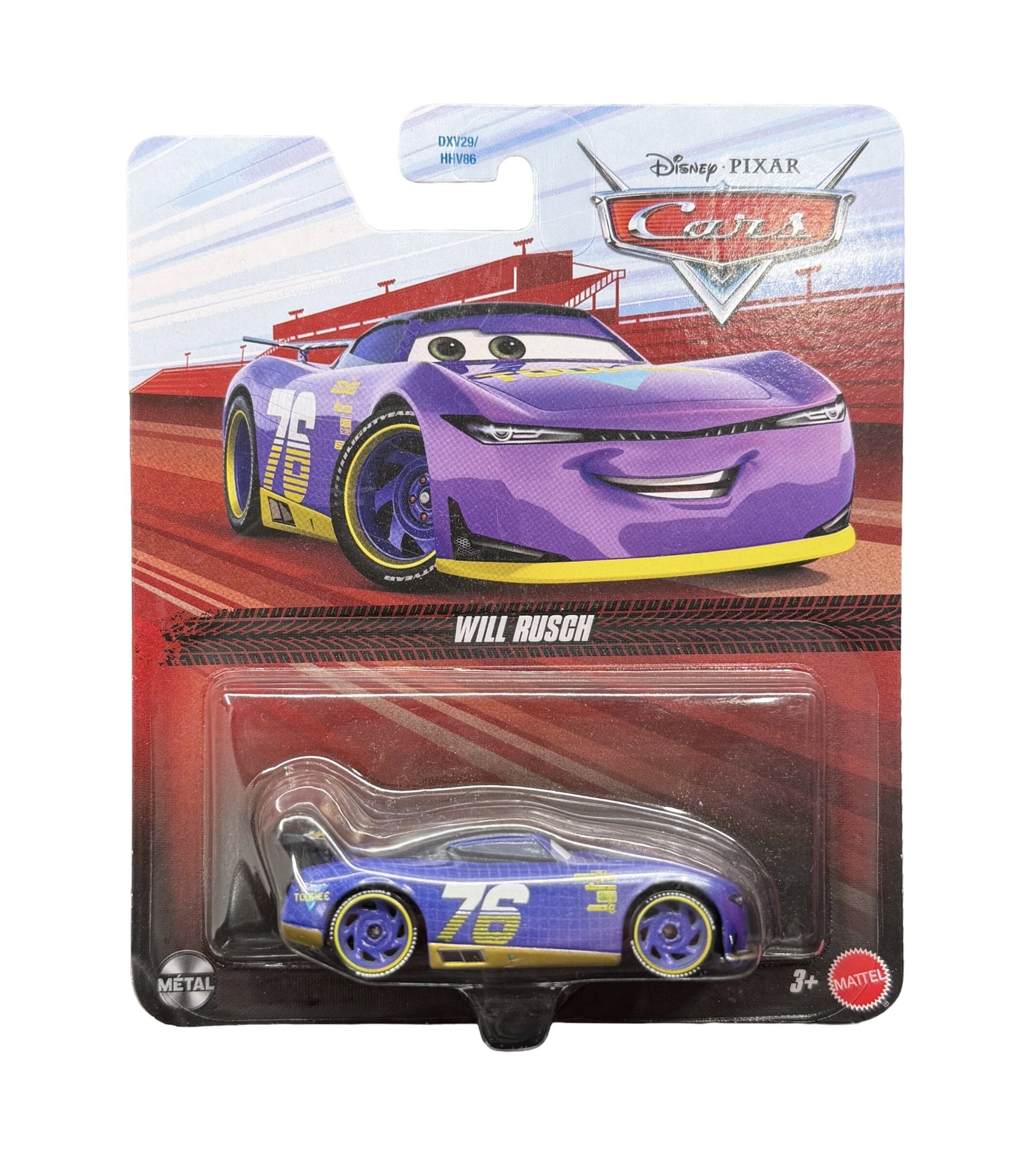 Іграшкова машинка Тачки 3 Mattel Disney Pixar Cars Вілл Раш №76 Will Rusch 1:55