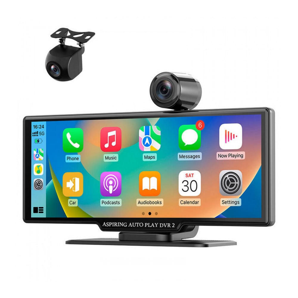 Автомонитор-видеорегистратор Aspiring Auto Play DVR 2 Magnet CarPlay Android auto и навигатор 10" (38829433)