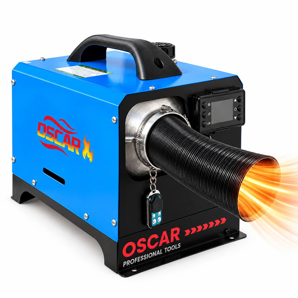 Обогреватель автономный дизельный POWER OSCAR 8 кВт 12/24/220 В с дисплеем и пультом Синий (M1273)