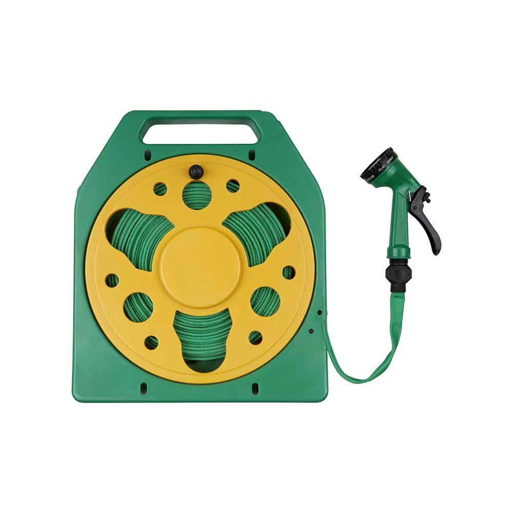 Шланг садовый BSM на катушке с пистолетом-распылителем на 4 режима ПВХ 15 м Green (784780669)