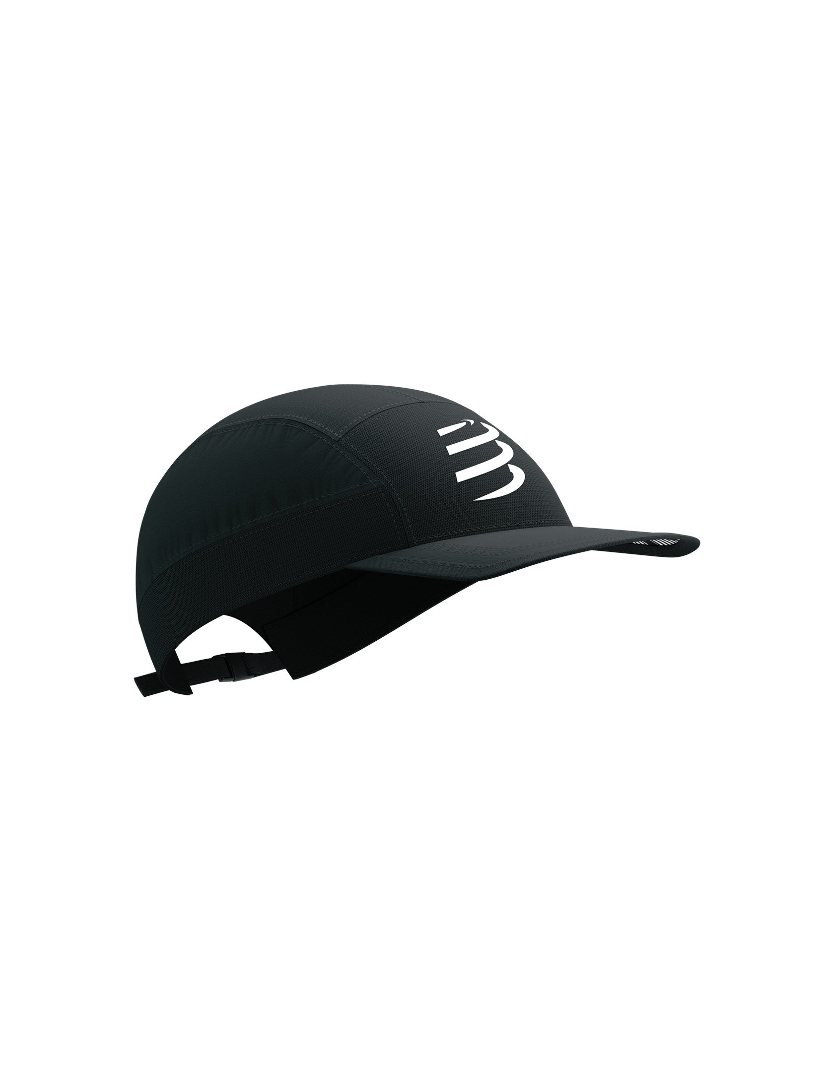 Кепка с изогнутым козырьком Compressport 5 Panel Light Cap Black