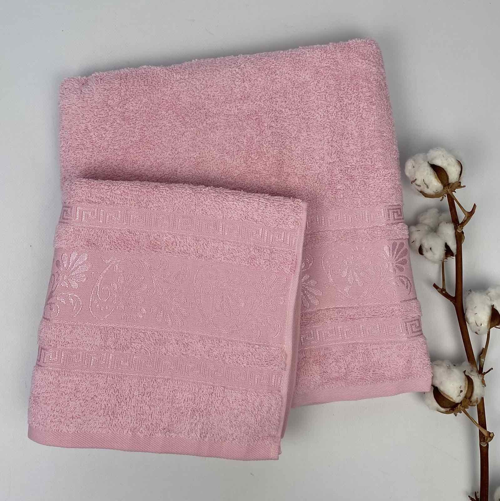 Набор полотенец Cottonize cod 137 2 шт. в фирменной коробке Розовый (CN21198)