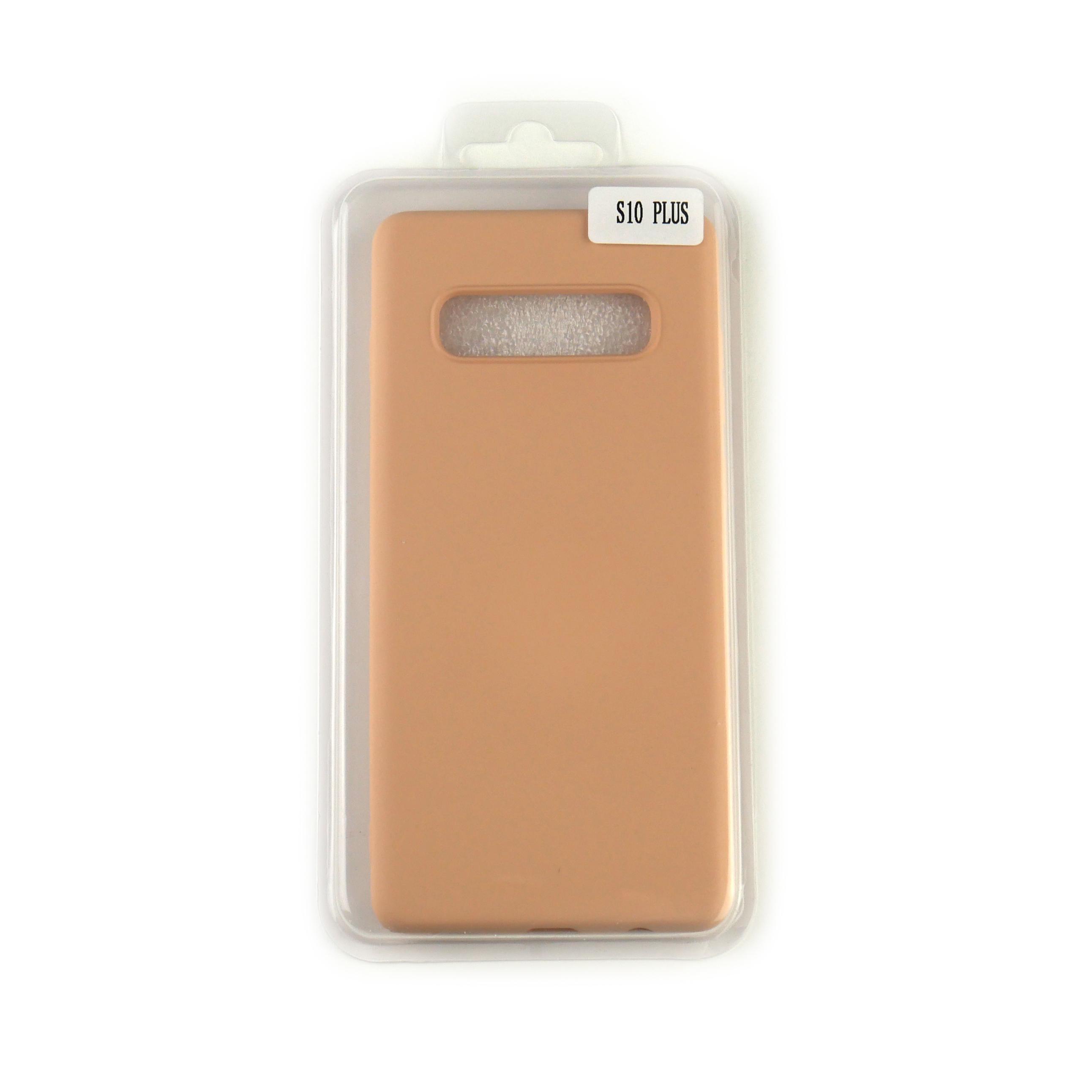 Чехол Silicone Case Full Cover Samsung S10 Plus Розовое Золото