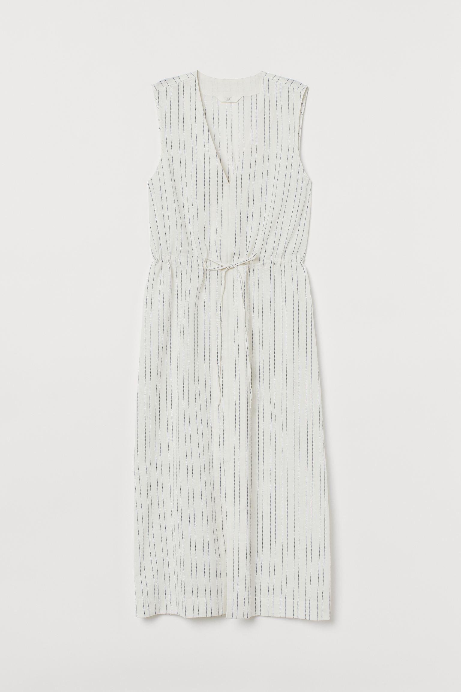 Платье H&M Полоска р. 34 Белый/Темно-синий (19127697530)