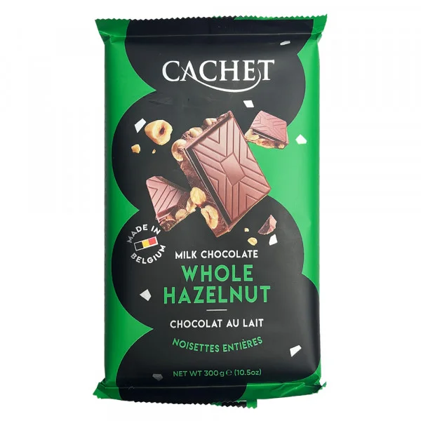Молочний шоколад Cachet 32% какао Лісовий горіх 300 г (13309443)