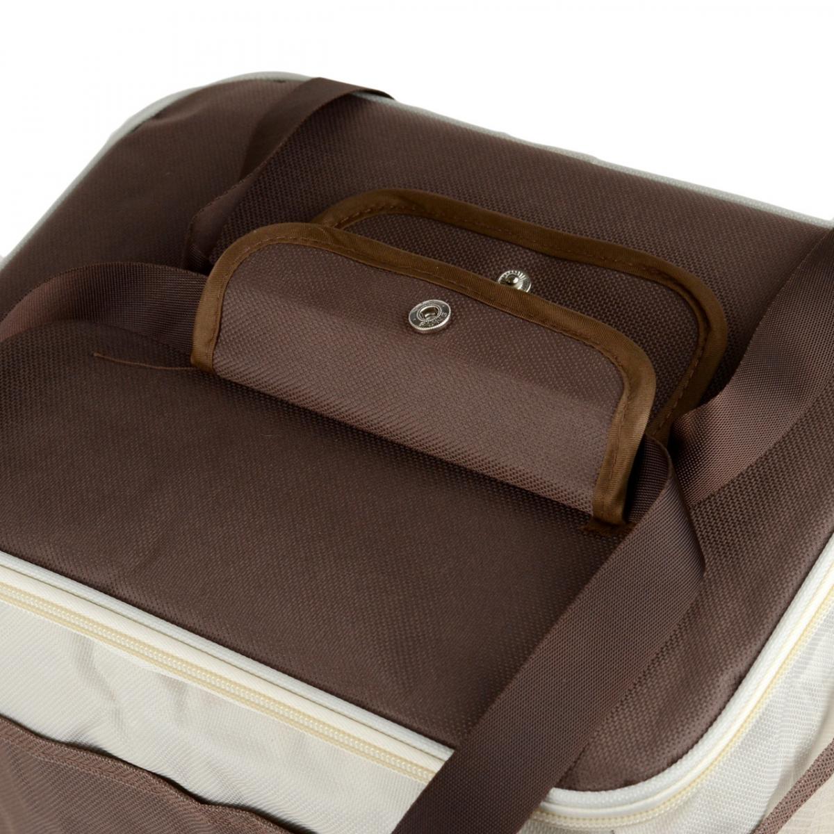 Сумка-холодильник-термобокс 12 л двойная молния боковые карманы 29х22х20 см Коричневый (ТС-142-24) - фото 3 Сумка-холодильник-термобокс 12 л двойная молния боковые карманы 29х22х20 см Коричневый (ТС-142-24) - фото 3