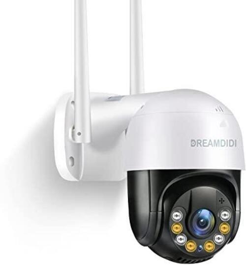 Вулична WiFi-камера DREAMDIDI 1296P 3-мегапіксельна FHD 20-метрове кольорове нічне бачення