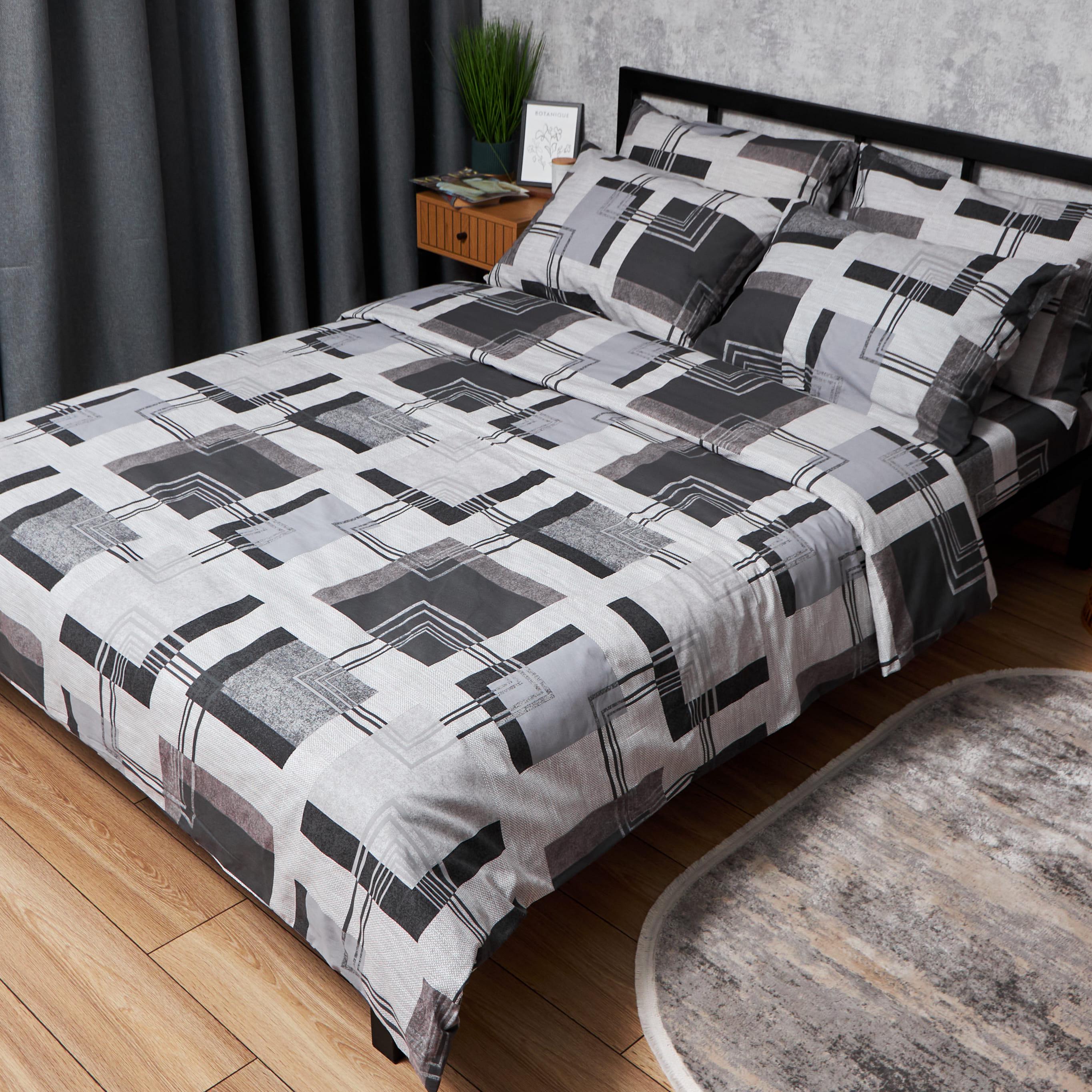 Комплект постельного белья Moon&Star Бязь Gold Люкс Modern Vision наволочки 2 шт. семейный 160х220х2 см (MS-820006542)