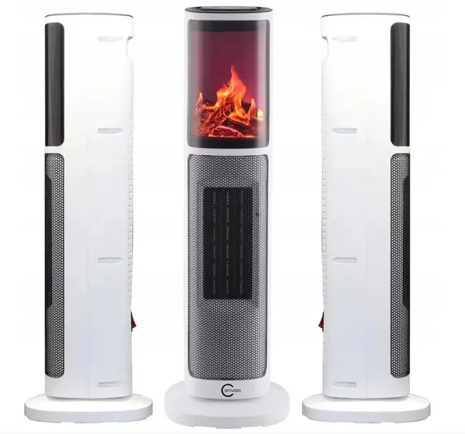 Тепловентилятор колонний Carruzzo з імітацією каміна та пультом 2000 Вт (29711459) - фото 2 Тепловентилятор колонний Carruzzo з імітацією каміна та пультом 2000 Вт (29711459) - фото 2