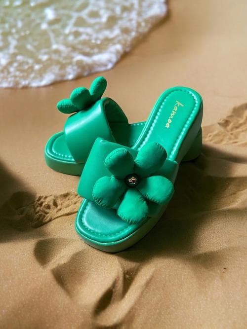 Шлепанцы женские Kamoa р. 37 Зеленый (Tornillo-green)