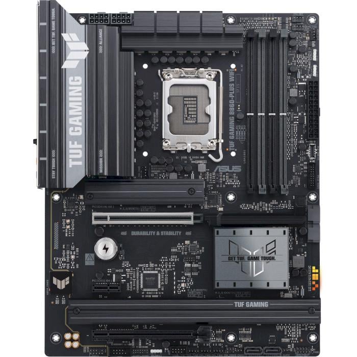 Материнська плата ASUS TUF GAMING B860-PLUS WIFI ATX sLGA1851 Intel B860 4xDDR5 3xM.2 4xSATA USB4 2.5GbE Black (31330213)