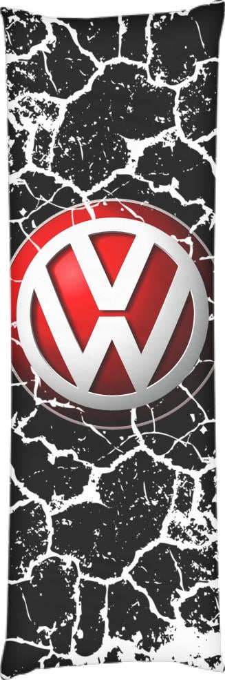 Подушка дакімакура Volkswagen Тріщини 50x150 см (13534073)
