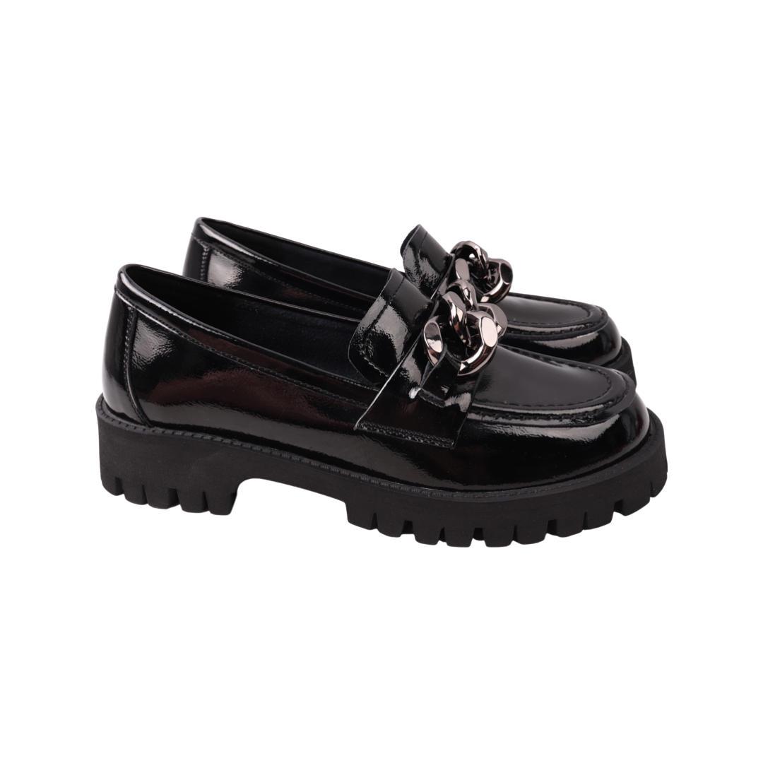 Туфли женские Melanda из лаковой кожи р. 40 Черный (7-21DTC)