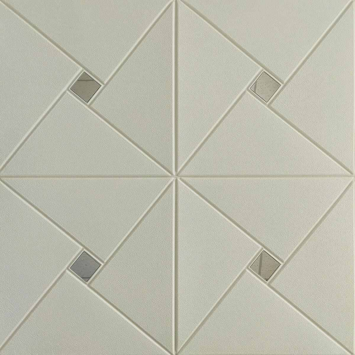 Панель самоклеящаяся декоративная настенно-потолочная 3D зеркало 700х700х6,5 мм (172 SW-00000183)