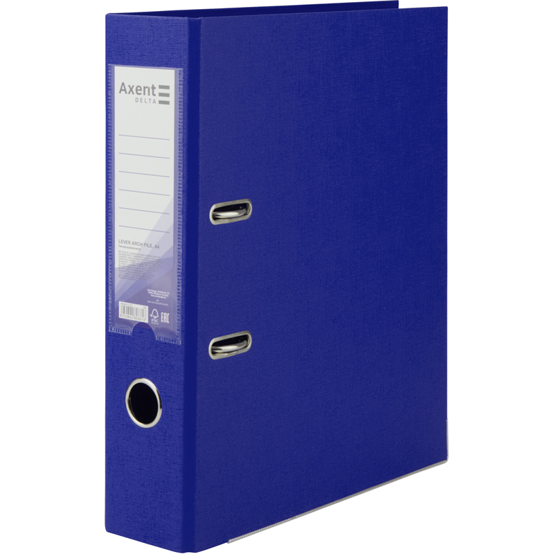 Папка-регистратор двусторонняя PP D1712-02C 75 см собранная Синий (4250804808562)