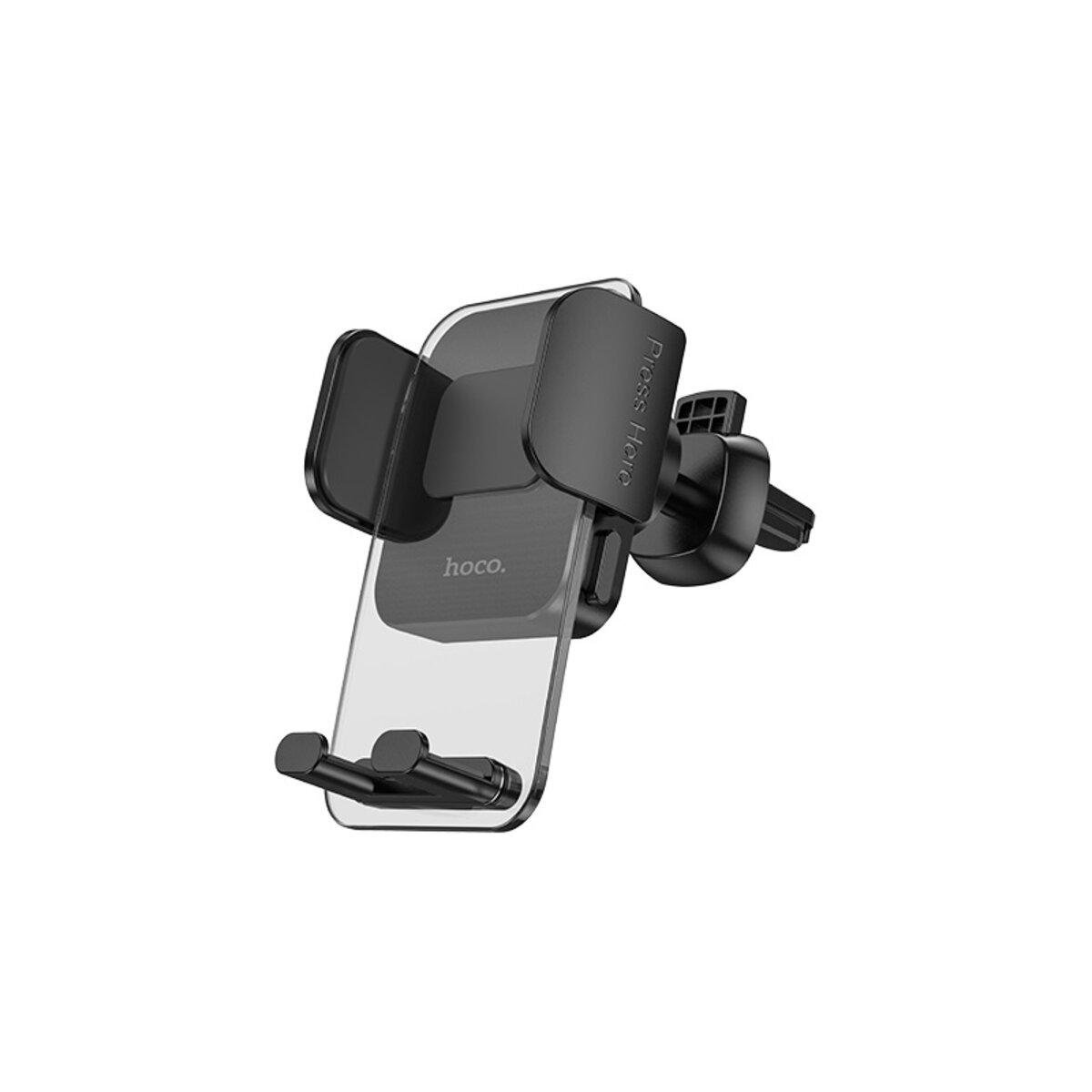 Автотримач на дефлектор на зажим Hoco CA117 Car Holder Black (6931474779199)