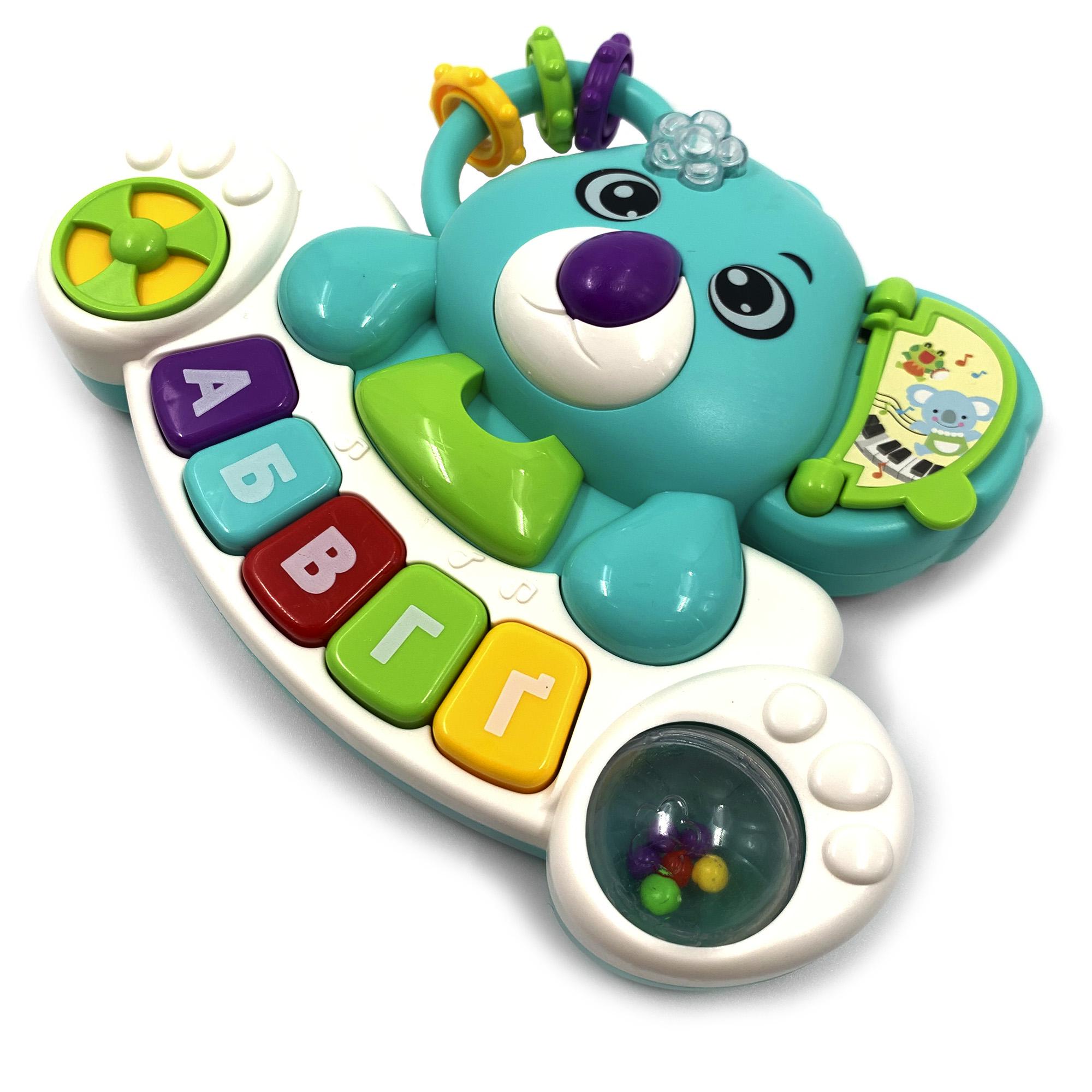 Іграшка розвиваюча музична TK Group Коала піаніно з українською озвучкою Бірюзовий (111736b) - фото 6 Іграшка розвиваюча музична TK Group Коала піаніно з українською озвучкою Бірюзовий (111736b) - фото 6