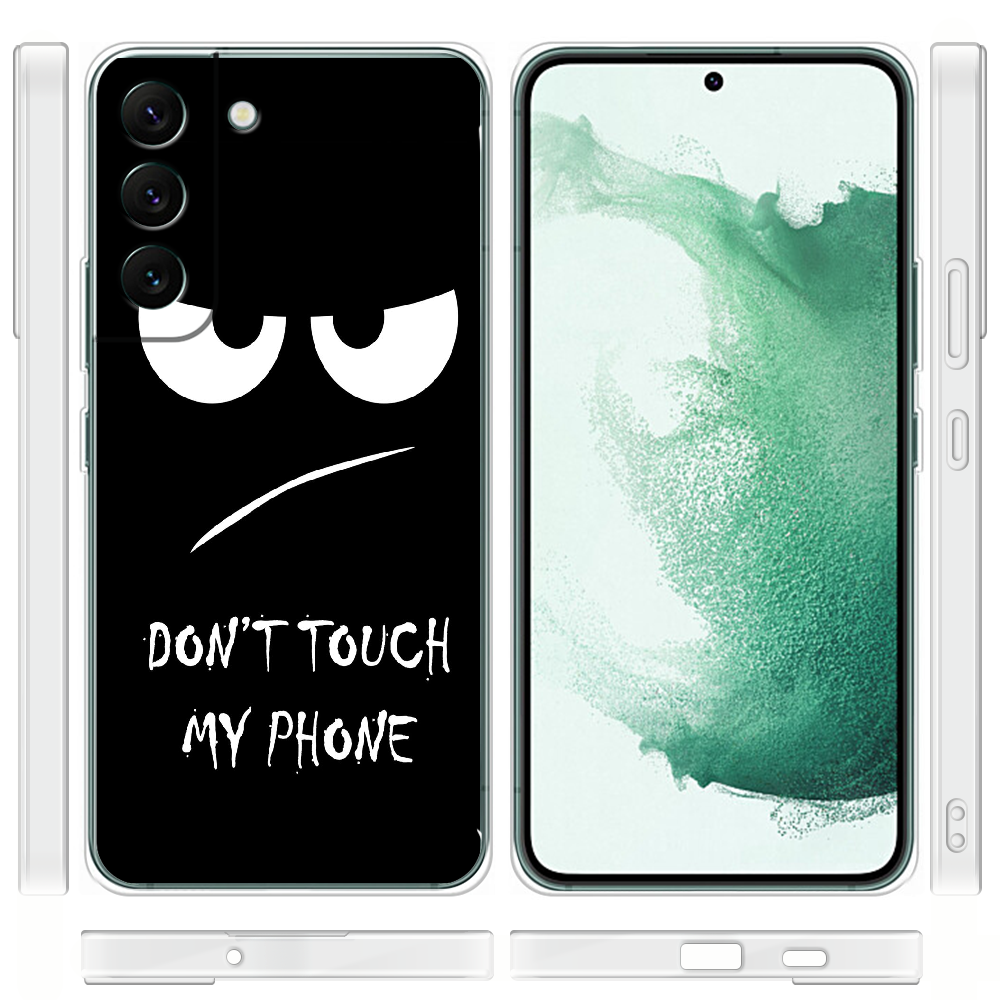 Чохол BoxFace Samsung Galaxy S22 Plus (S906) Don't Touch my Phone Прозорий силікон (44381-up535-44182) - фото 3