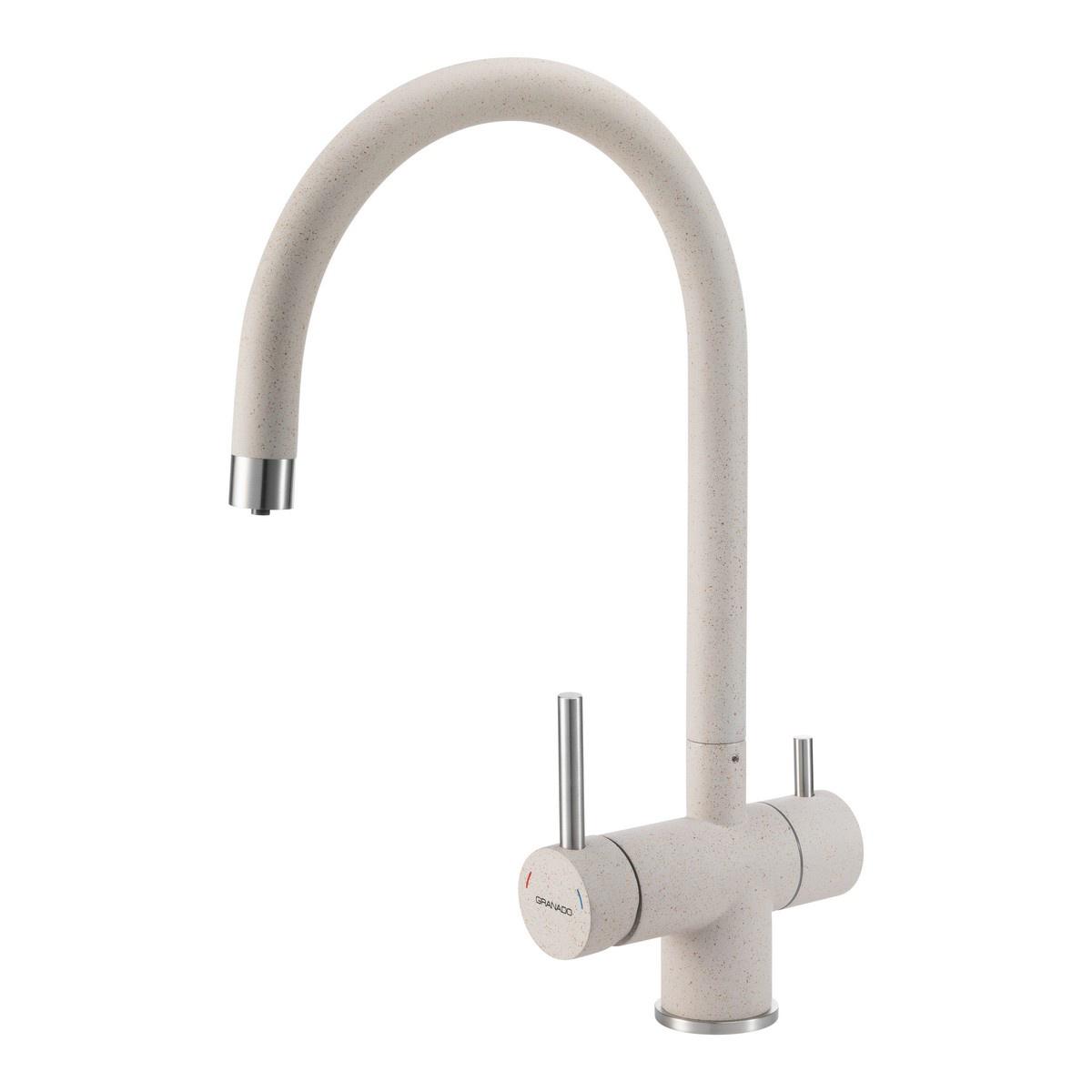 Змішувач для кухні GRANADO Caspe Terra одноважільний Білий (GRA-24342)