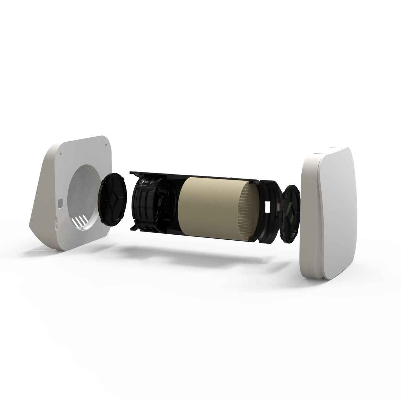 Теплорекуператор Zephyr BSK Mini керамический реверсивный 4 режима 2 фильтра G3 Ø94 250–500 мм