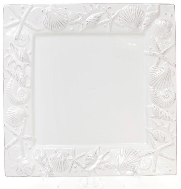 Блюдо керамическое Морской Бриз 26х26х2,4 см Белый (32311492) Блюдо керамическое Морской Бриз 26х26х2,4 см Белый (32311492)