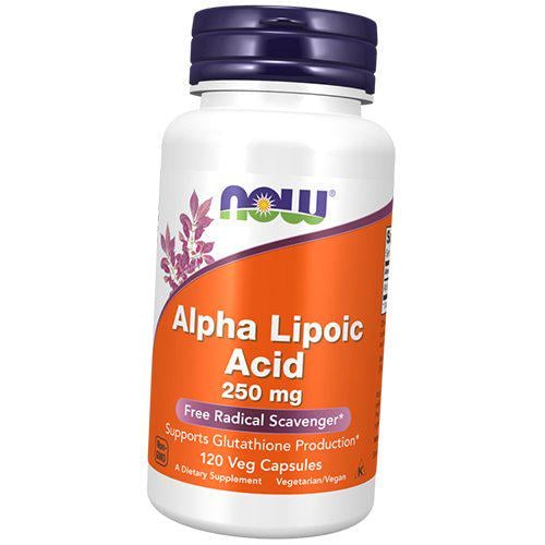 Кислота альфа липоевая Alpha Lipoic Acid 250 120 вег. капс. (70128005)