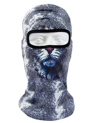 Балаклава Зверомаска 3D Кошка Серый (623667921)