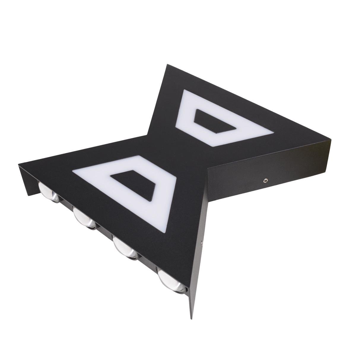 Підсвітка AL-604/8х1W WW LED IP54 BK (34-552)